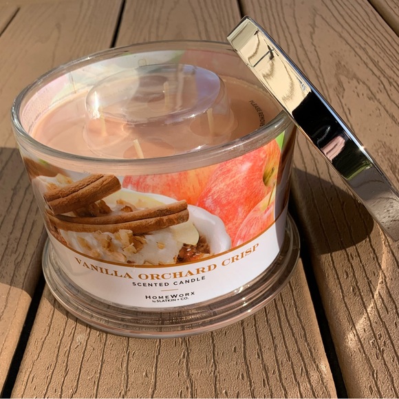 🆕VANILLA ORCHARD CRISP HARRY SLATKIN HOMEWORX 4 WICK 18oz CANDLE NWTS!!! - Picture 5 of 5